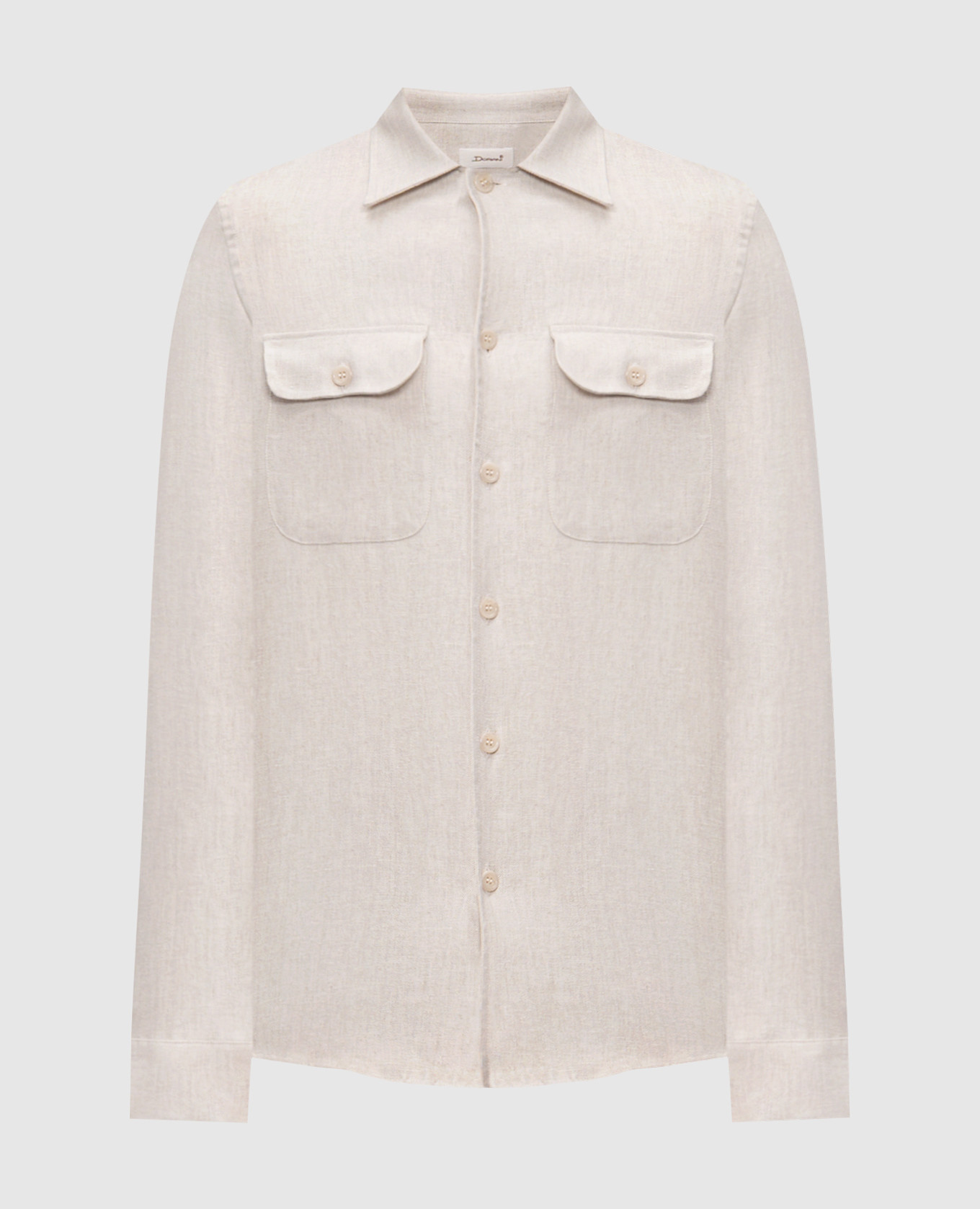 Beige linen shirt