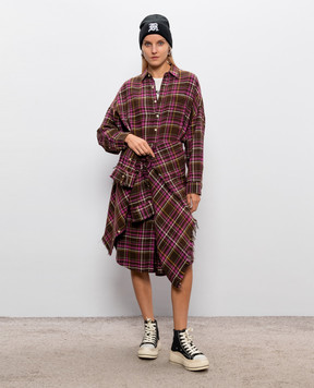 R13 Checked shirt dress R13WR151R931B