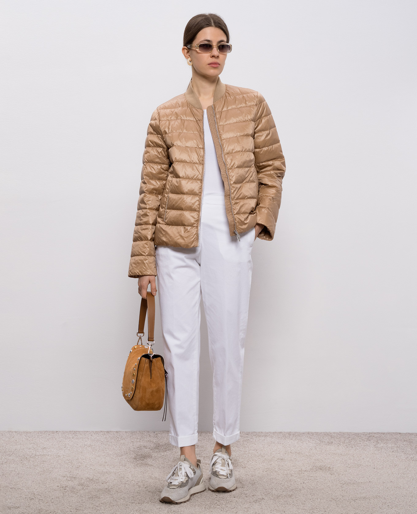 

White pants with lapels Peserico