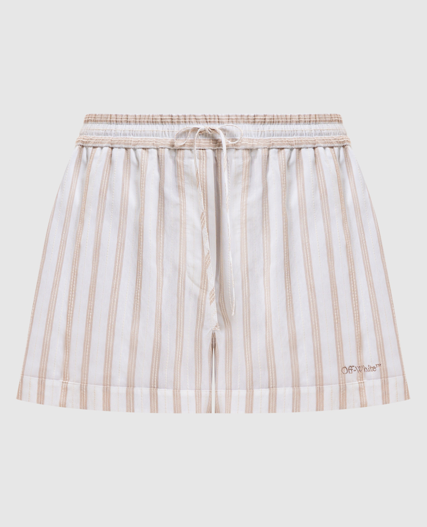 Pantaloncini a righe bianche