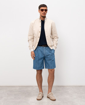 CAPOBIANCO Blue denim shorts 20M858RB00