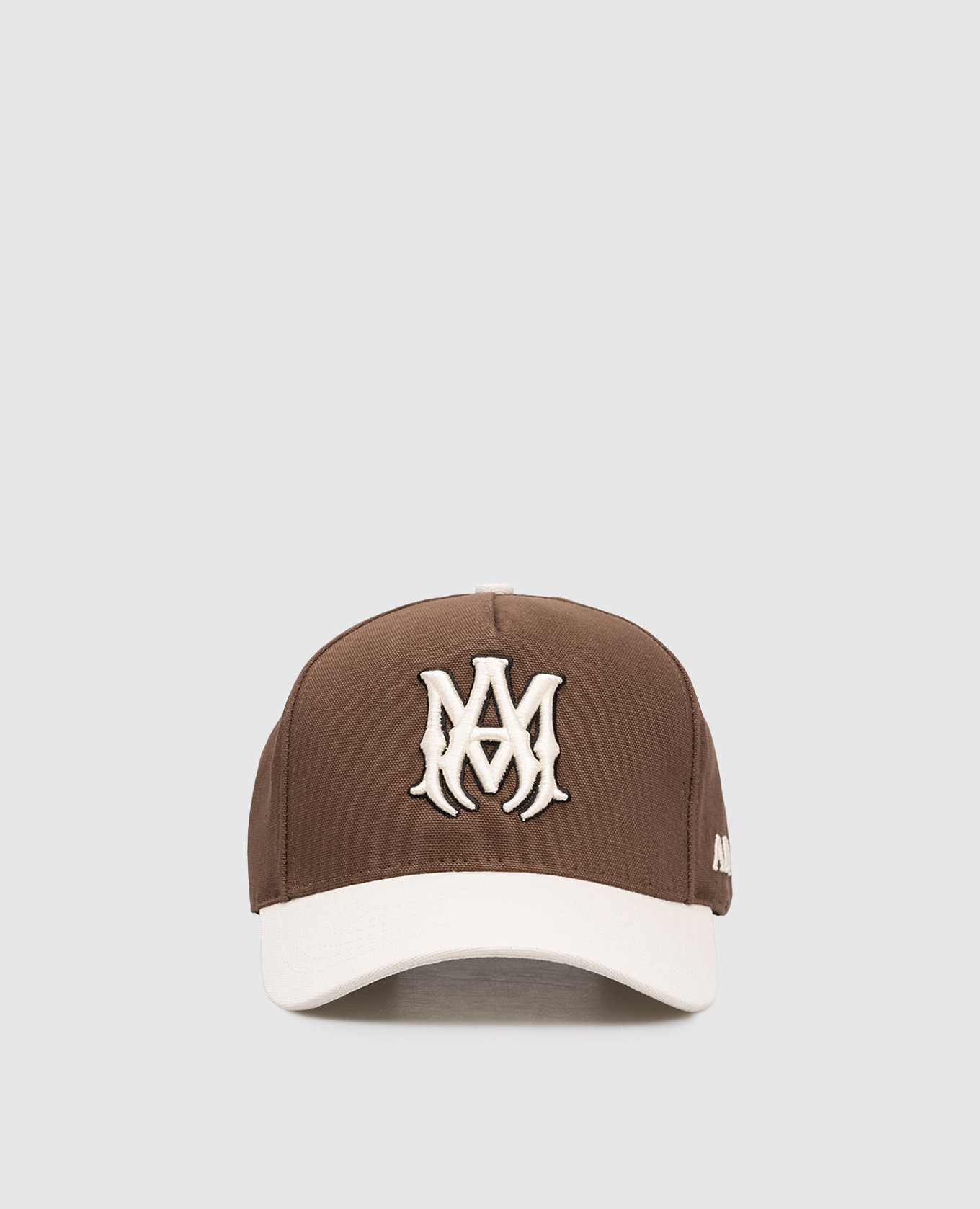 

Brown cap with embroidered emblem AMIRI