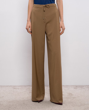 Max Mara Brown Mstcorone wool trousers MSTCORONE