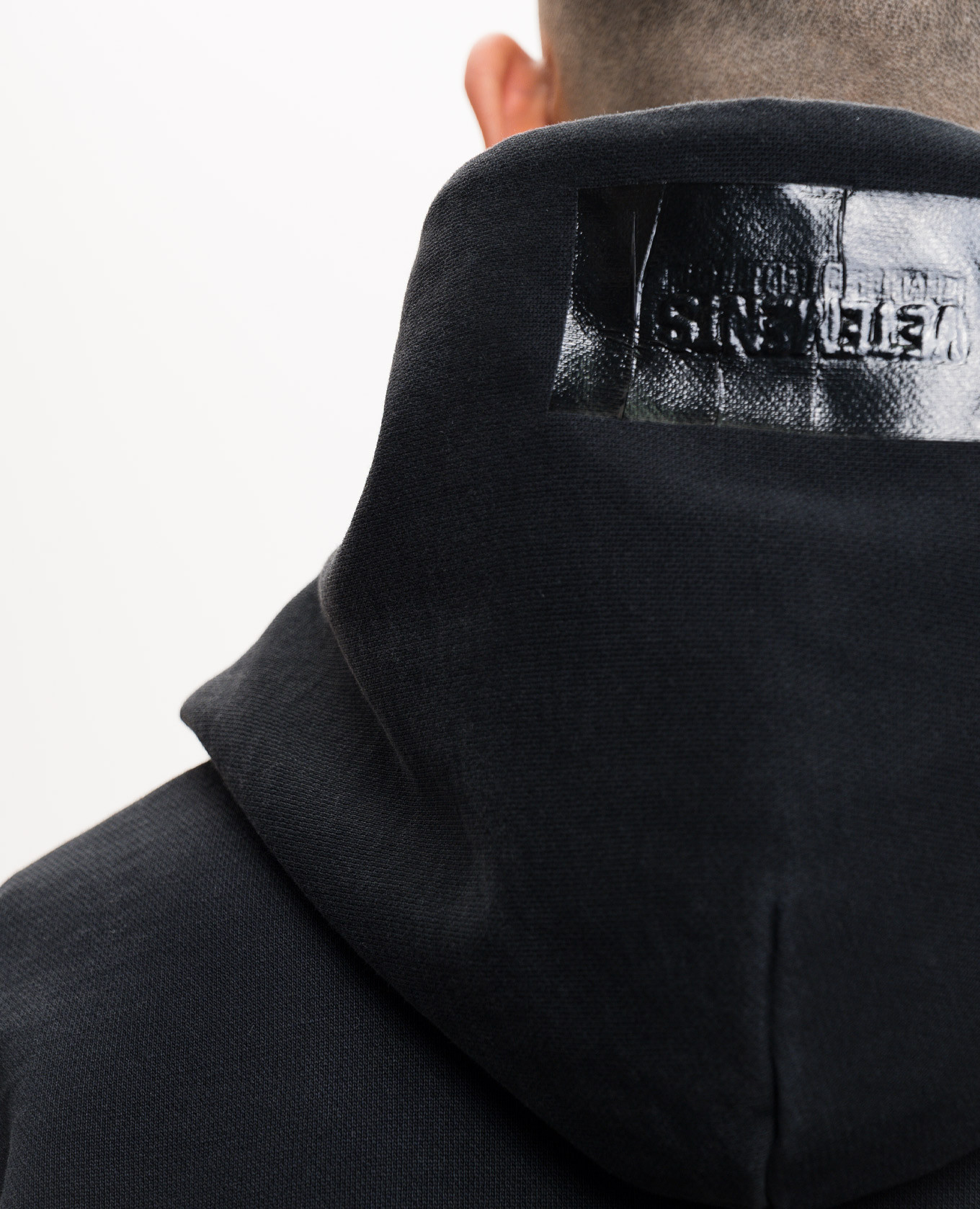 

Black hoodie with logo print Vetements