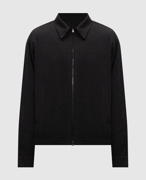 Herno Black jacket with linen GI000642U17155S