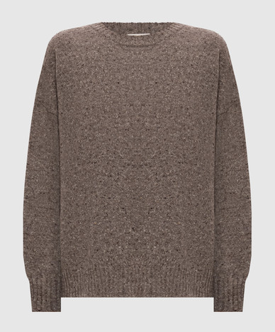 PALCHI brown sweater with wool and silk