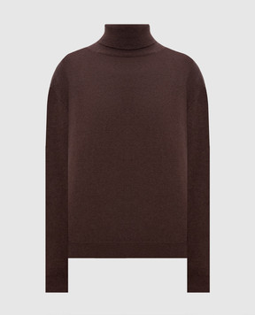 Brunello Cucinelli Brown cashmere turtleneck M12150103P
