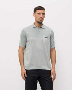 Stefano Ricci Green polo with silk K616459PSMF26221