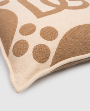 Dolce&Gabbana Beige wool decorative pillow TCE008TCAN2