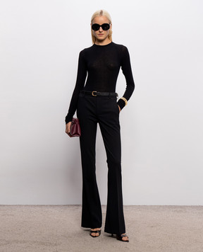Dondup Black long sleeve with wool DS087JS0326DXXX