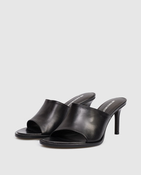 Ann Demeulemeester Ziya black leather mules B0013905LT187