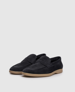 Sturlini Blue suede loafers U1800SF