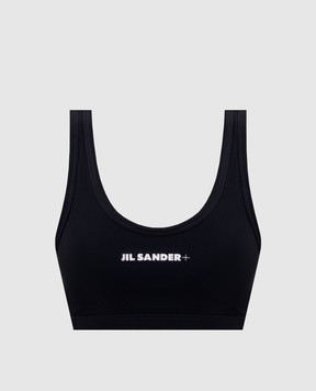 Jil Sander Black swimsuit top with logo J40BR0006J20011