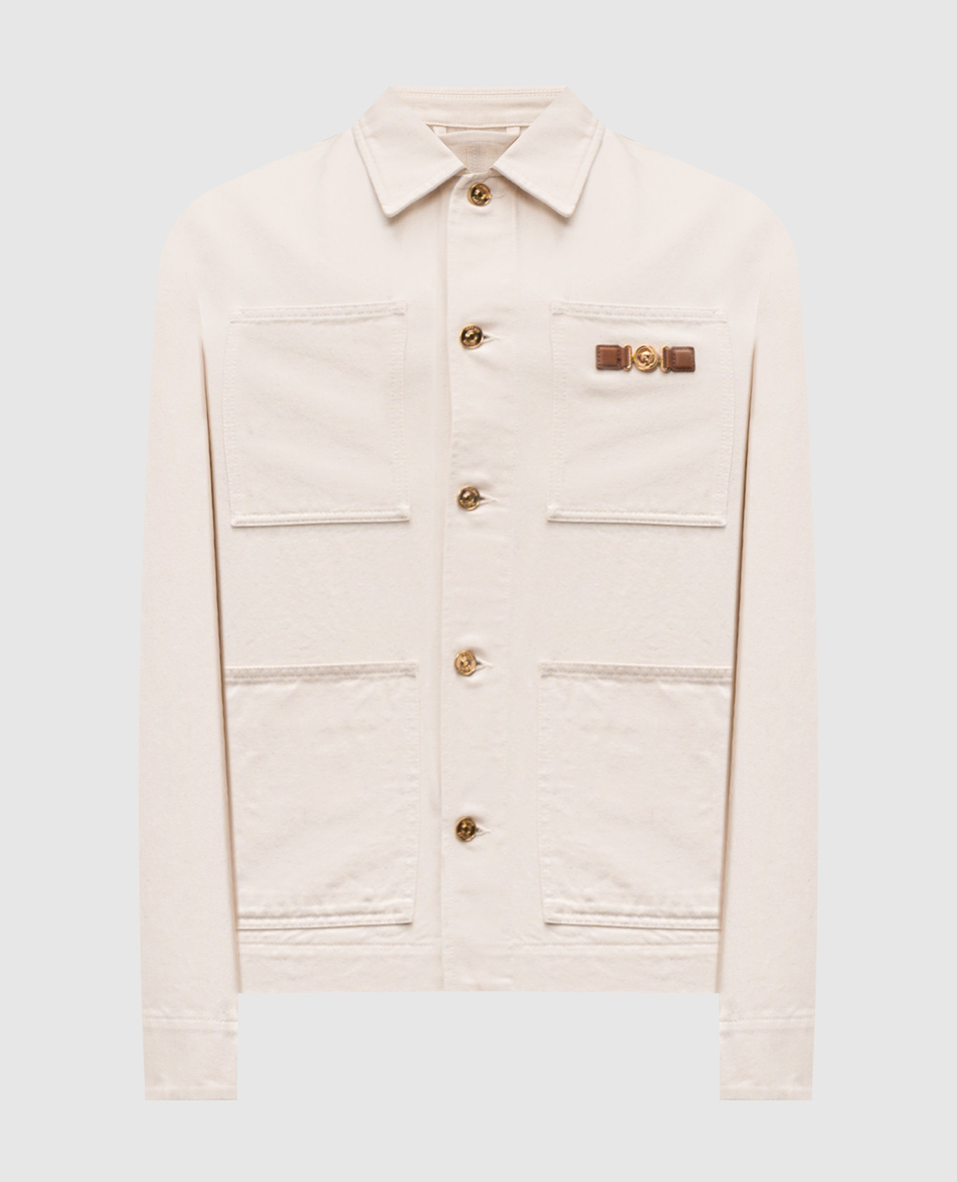 

Medusa Biggie beige denim jacket Versace