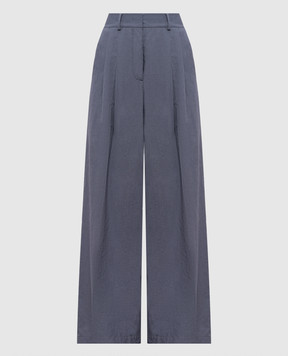 MooRER Gray RUMY pants with linen RUMYWFC