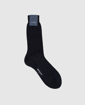 Bresciani Blue polka dot socks MC034RI1345XX
