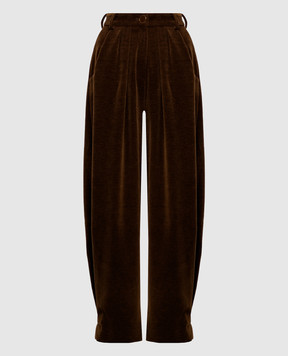 Rowen Rose Brown corduroy pants PNTRR286CORDUROU