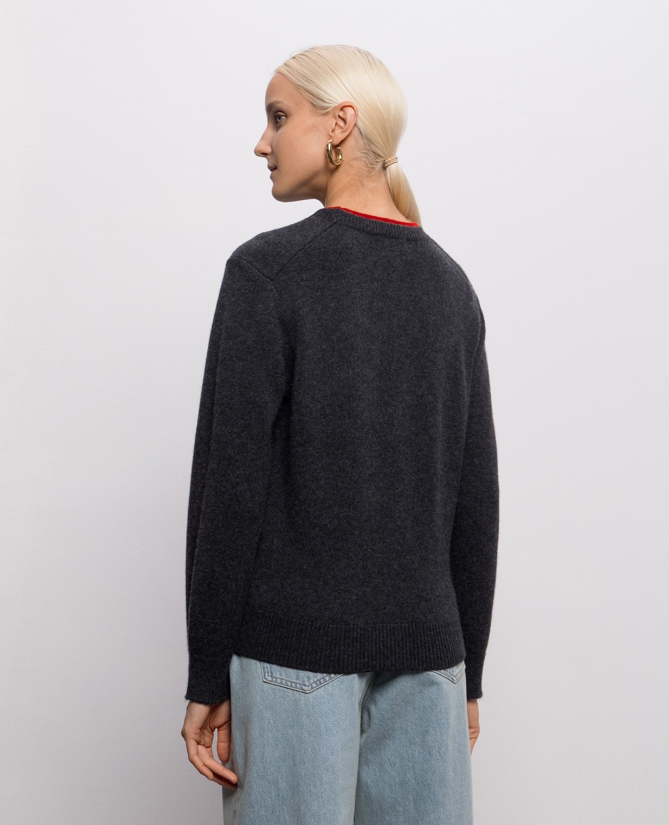 OTIS gray cashmere sweater Loulou de Saison 4
