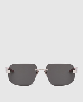 Stefano Ricci Prestige silver sunglasses SG32PMEWOOD