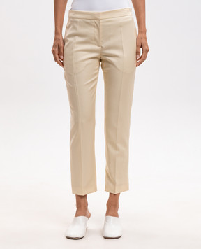 Alexander McQueen Yellow wool pants 830044QJAGA