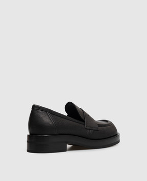 AGL Black leather loafers TRUDI TRUDI