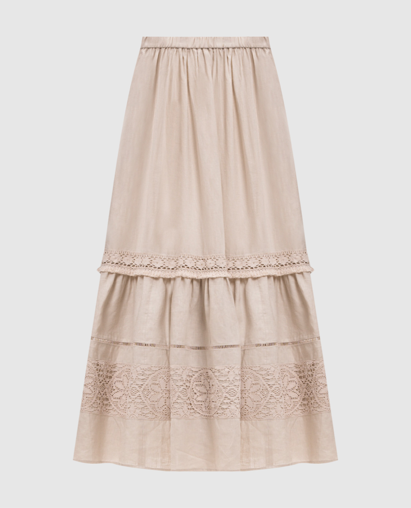 

Beige linen skirt WKIPALLORE Max Mara Weekend