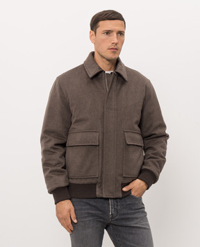 Peserico Brown wool and cashmere jacket R52251A6717
