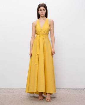 Brunello Cucinelli Yellow dress with belt MPF79AHY81