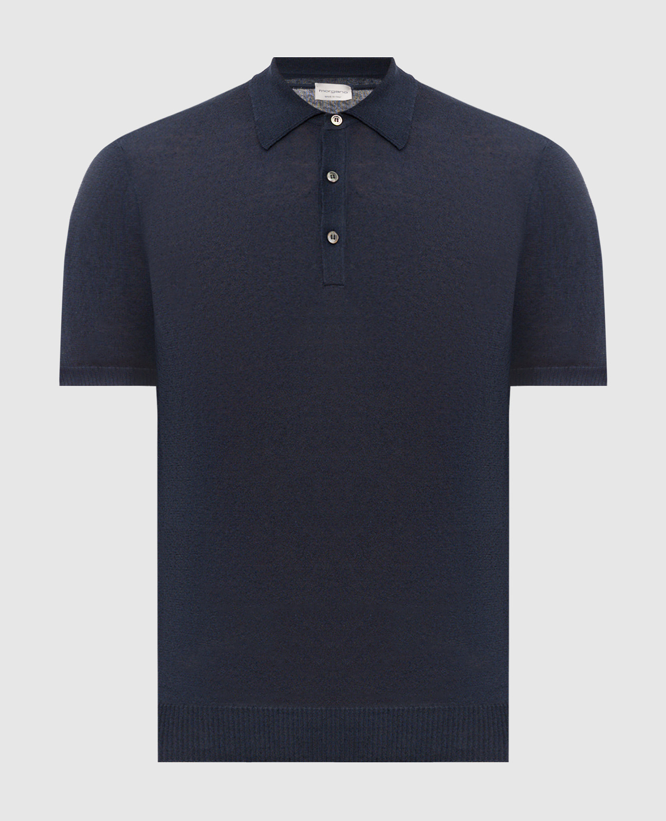 Blue polo with linen