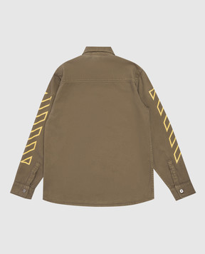 Off-White Children's khaki denim shirt 44BGE003S26F001