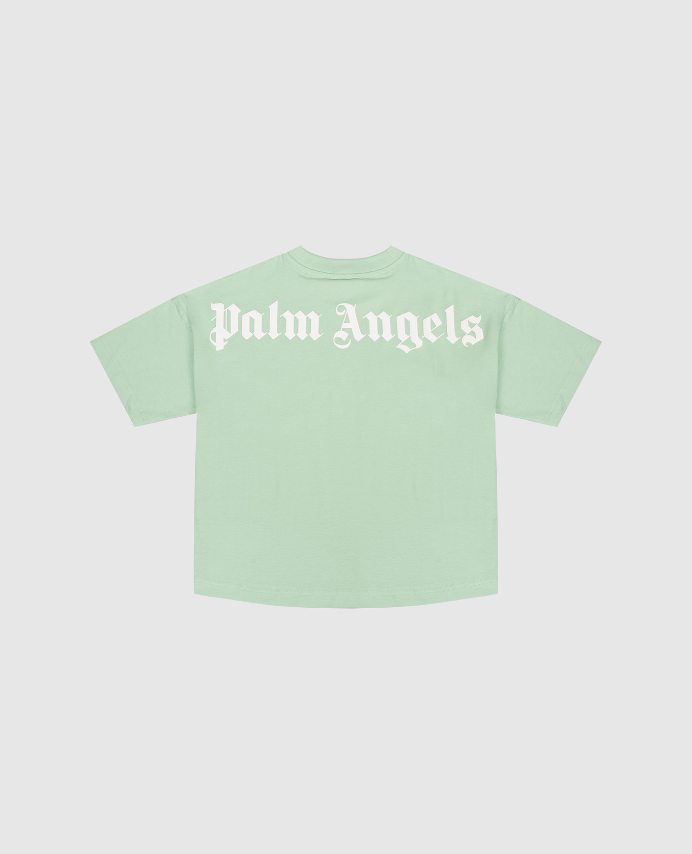 

Children's green T-shirt with logo print Palm Angels