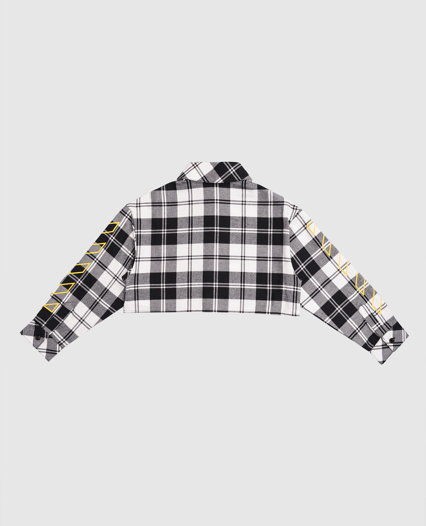 

Children's gray cropped checked shirt Off-White, Grey