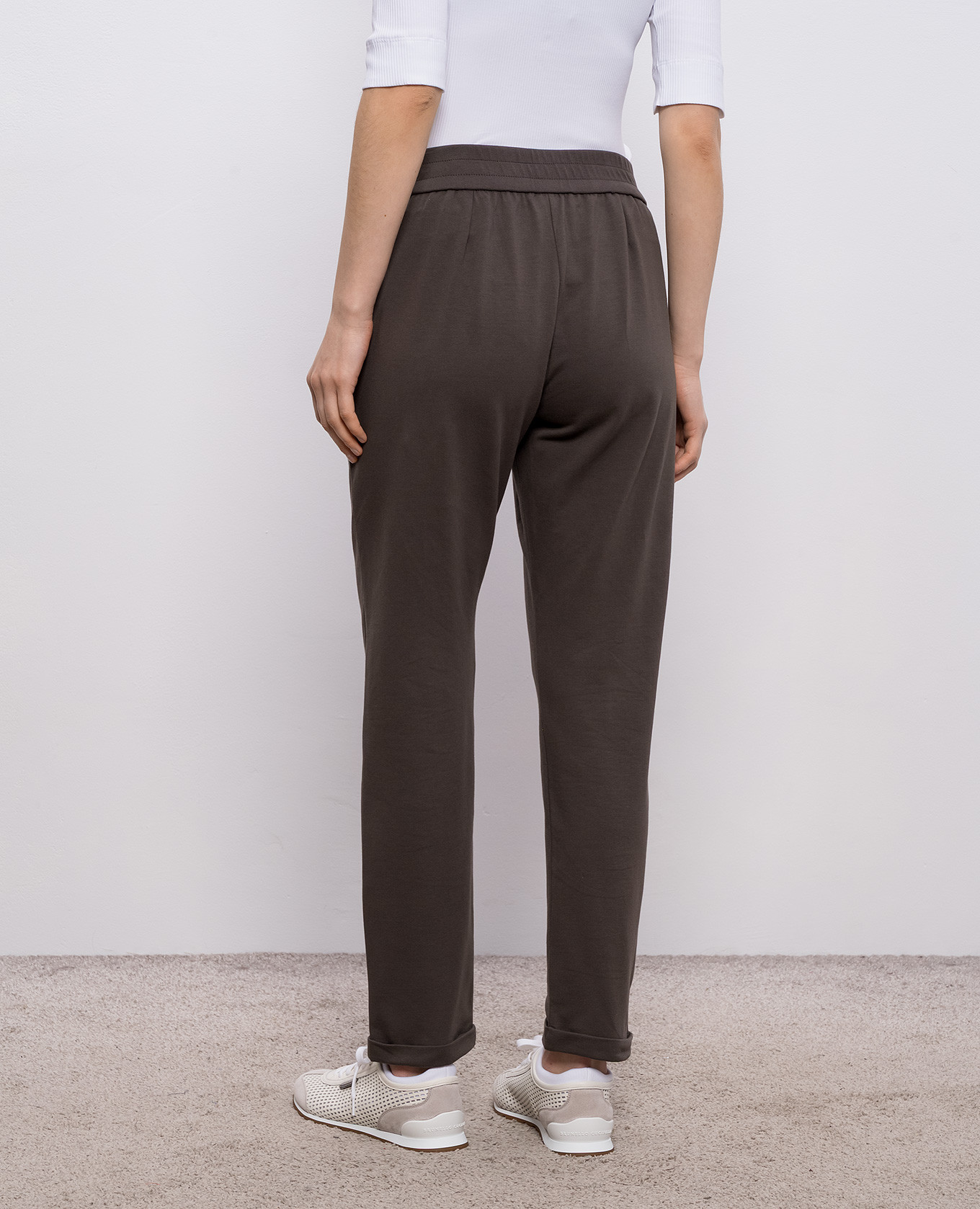 

Brown sweatpants with monil chain Brunello Cucinelli