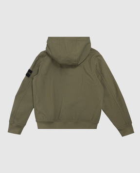 Stone Island Children's green jacket with patch L2S16Q100001S0B221012