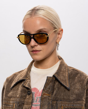 Bottega Veneta Black Knot Sunglasses 841235VBL80