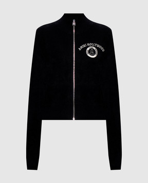 AMIRI Black sports jacket with logo embroidery AW426KN022