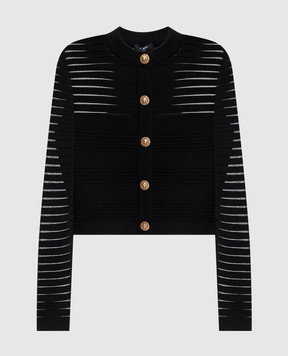 Balmain Black cardigan HF1KL878KK10