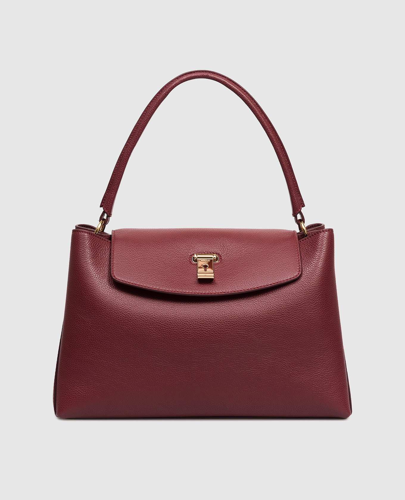 

Burgundy leather Lock Me bag Bally