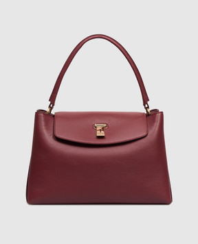 Bally Burgundy leather Lock Me bag WAH028VT710