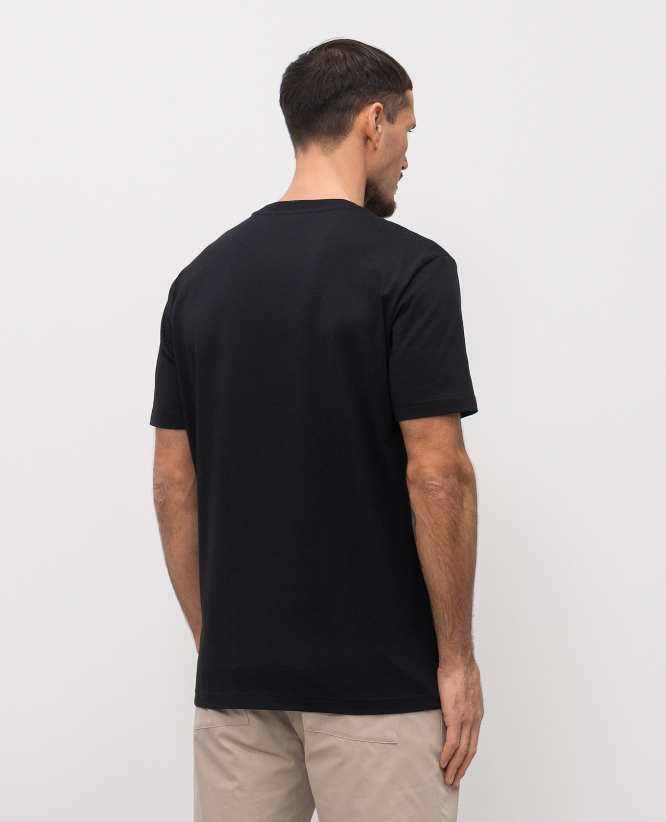 

Black T-shirt with embroidered logo Iceberg
