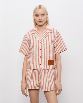 Fendi Beige striped shirt FLF862AOHT
