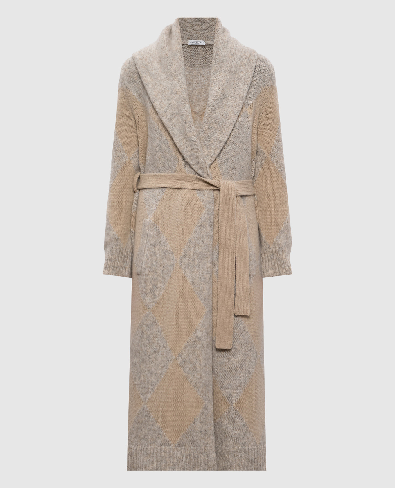 

Beige wool cardigan with a pattern Ballantyne