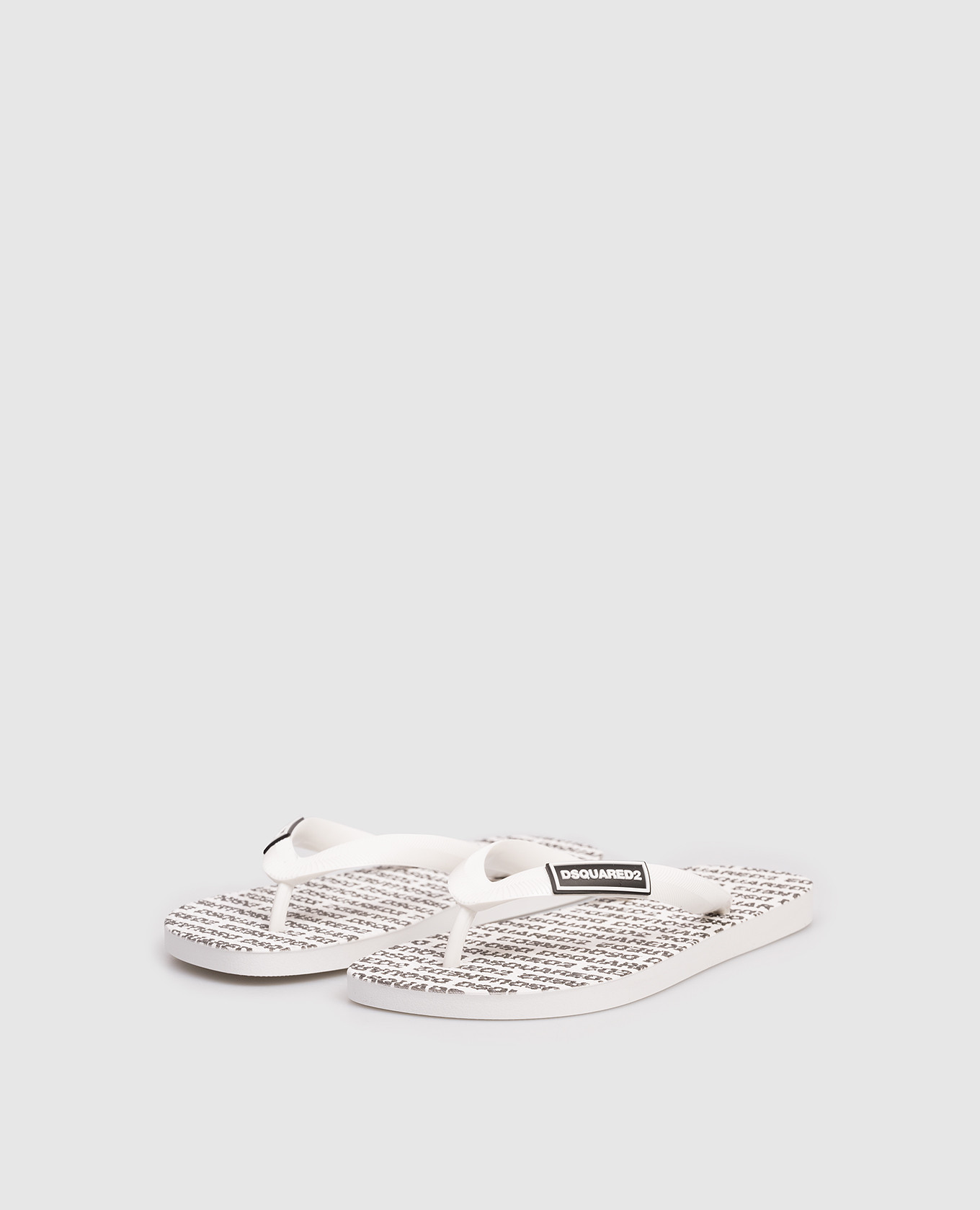 

Children's white flip-flops with logo DSQUARED2