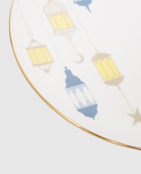 Les Ottomans White porcelain dinner plate Lantern LANTERN28CM