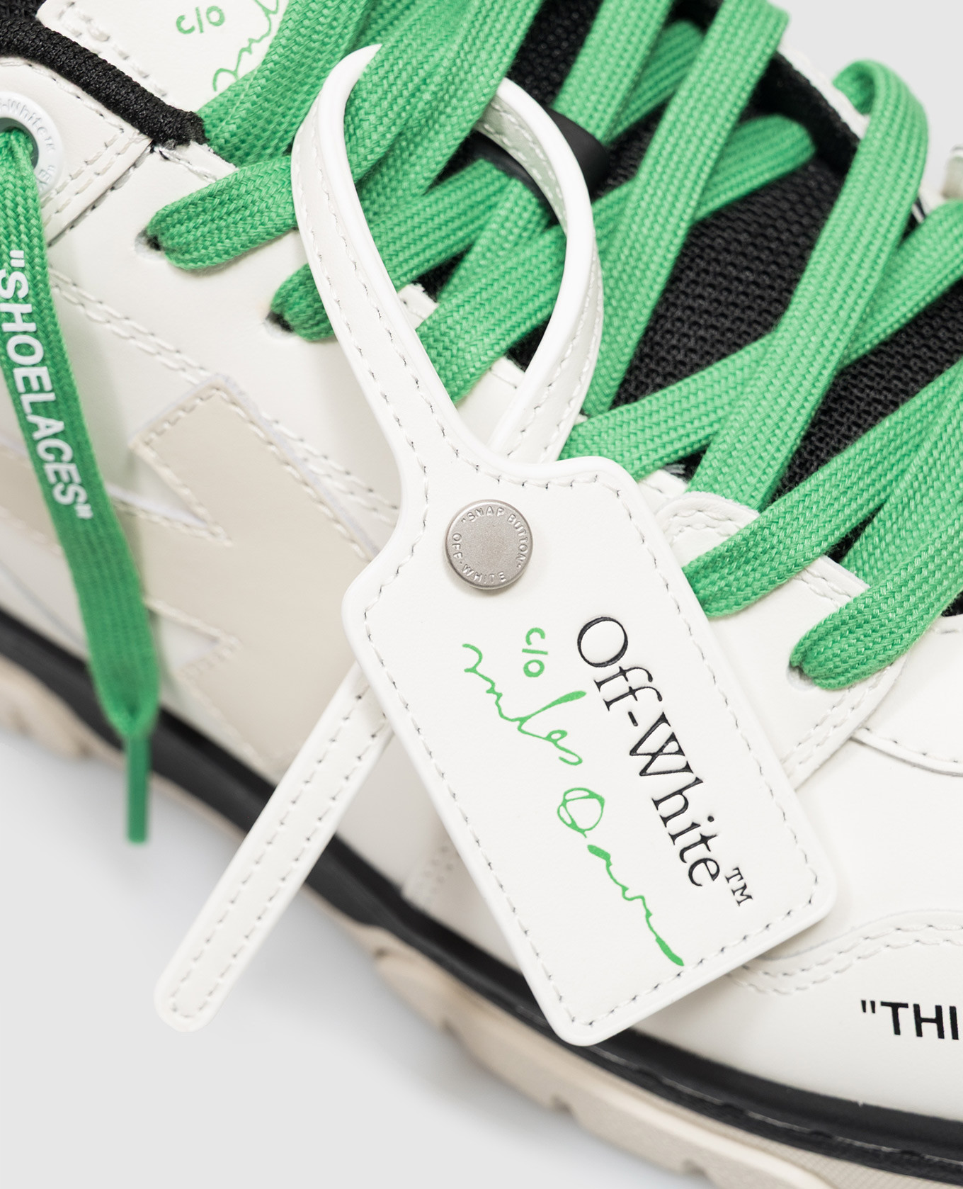 Miles Davis Out Of Office white leather sneakers Off-White 5