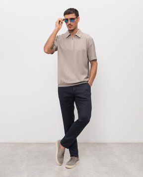 Sease Beige wool polo shirt TP034TN517