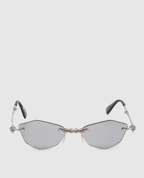 Kuboraum Silver Folding Sunglasses H48 KRSH48SI0000004G