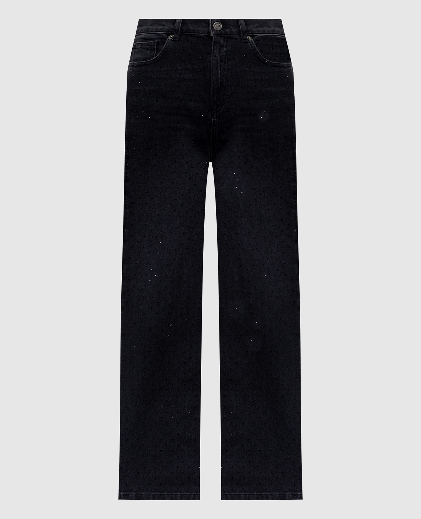 Black jeans with crystals Twinset