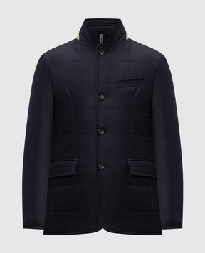 Pini Parma Blue wool and cashmere jacket PADJACLPBLUE