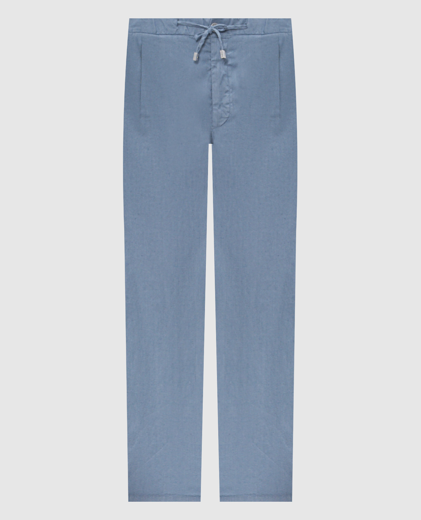 Blue linen pants Enrico Mandelli